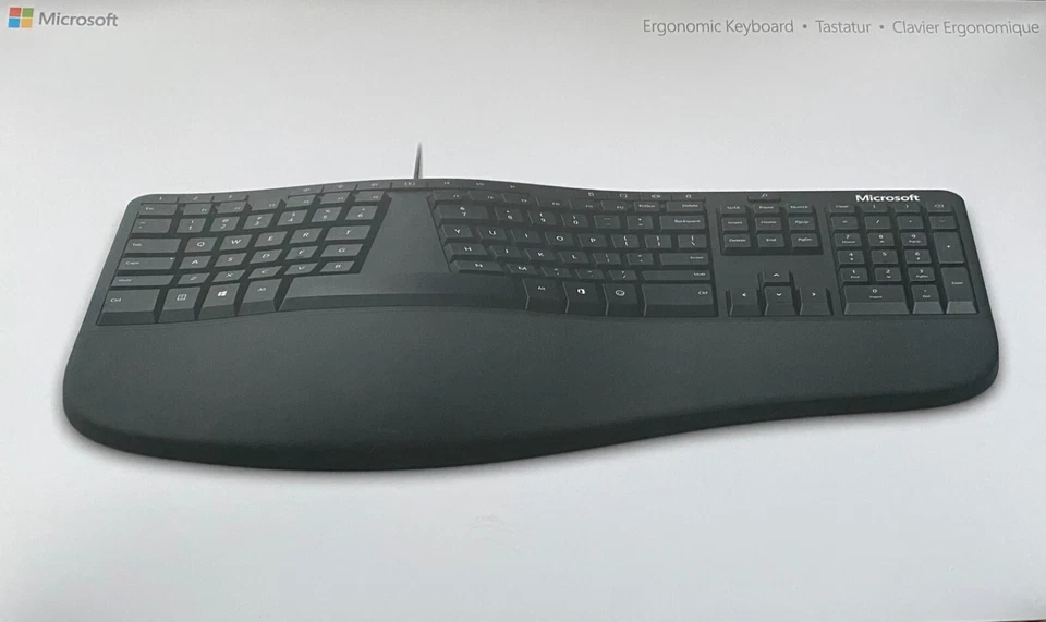 Original Microsoft ergonomische Tastatur. Model:1878 Deutsches Layout: QWERTZ - Bild 2 von 3