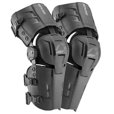 EVS RS9-BK-MP Medium Black RS9 Knee Brace Pair
