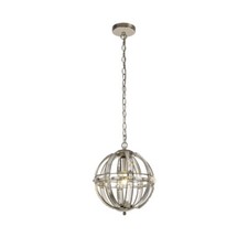 Image of Visconte Channelle Ceiling Pendant Crystal Effect E27 1 Light - Polished Nickel 