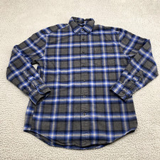 Pendleton Shirt Mens Small Blue Gray Mason Flannel Button Up Outdoor Adult