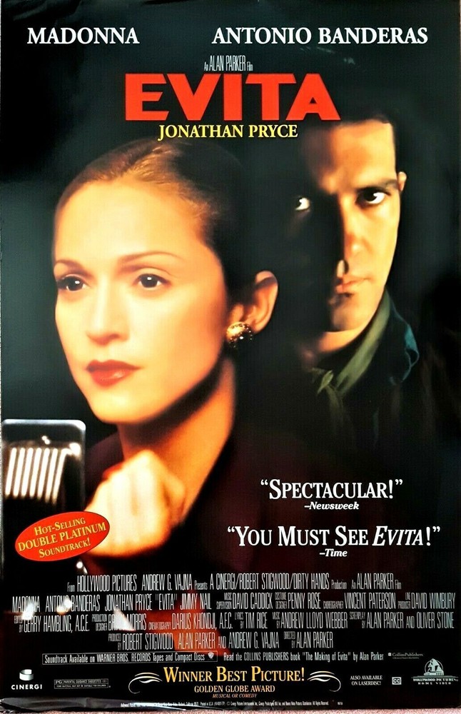 MADONNA - EVITA (video tape) : 1997 original US promo-only POSTER : very rare