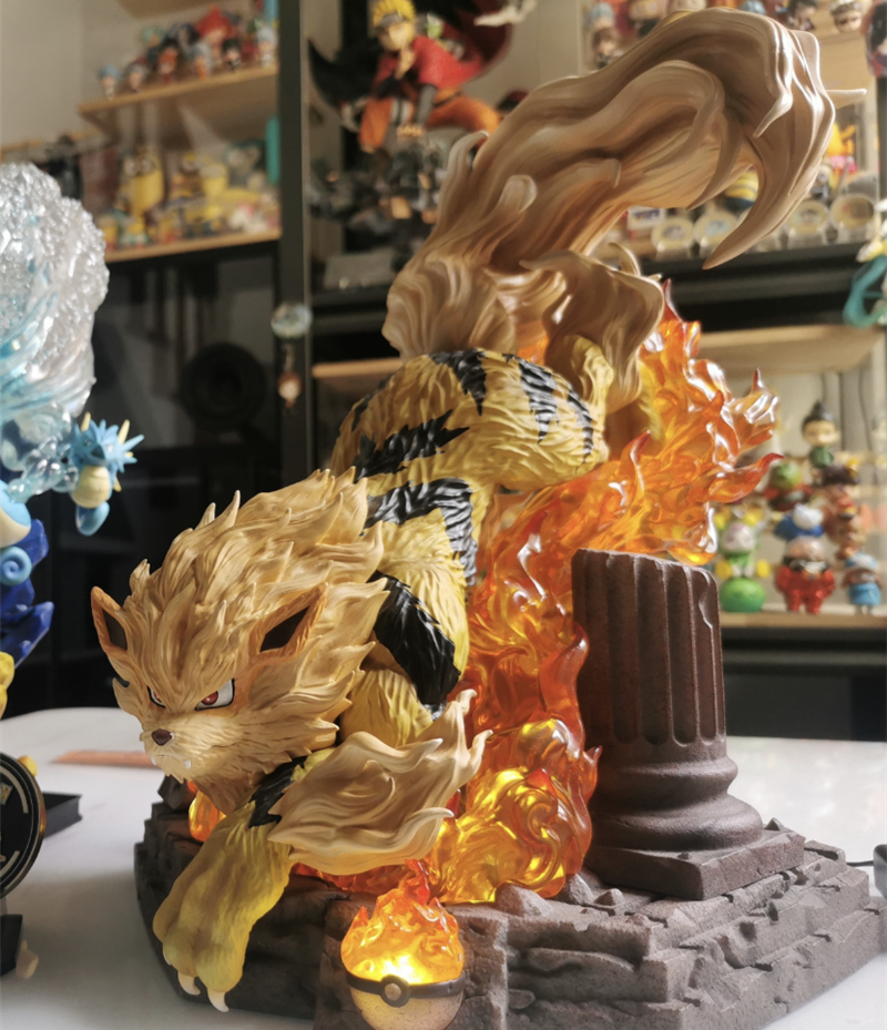 Arcanine Statue Model Resin Monster Studio Figure Pokémon Collections