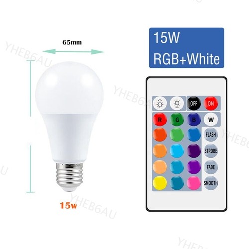 E27 RGB Magic Light LED Lamp Bulb with Wireless Remote Control 16 Color 9H - Picture 16 of 17