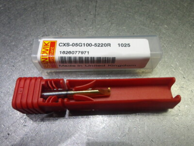 Sandvik 1mm Carbide Grooving Bar 5mm Shank CXS-05G100-5220R 1025 (LOC2362)