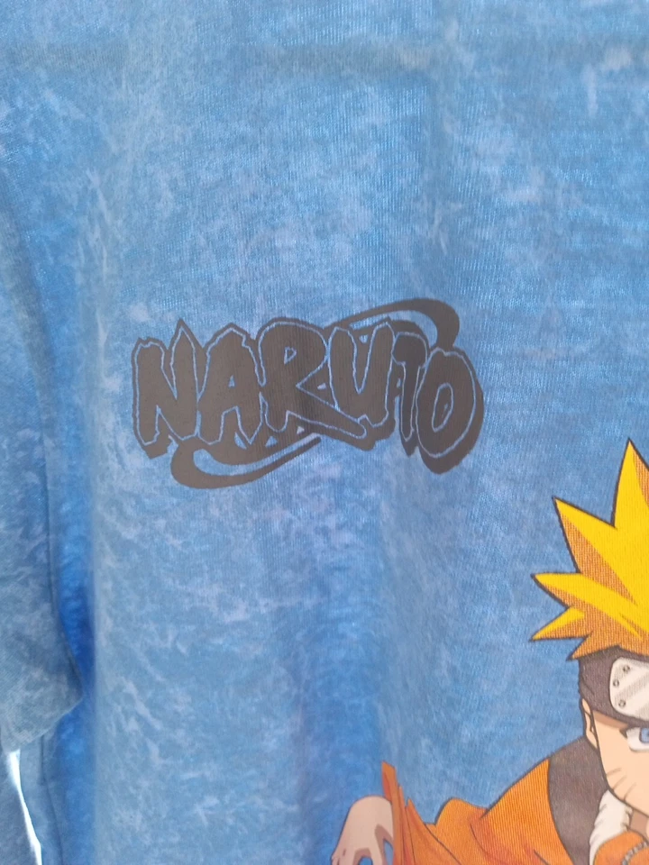 Naruto Shippuden Shirt Anime boys (14) Blue Long Sleeve Viz Media NWT - Image 2 of 4