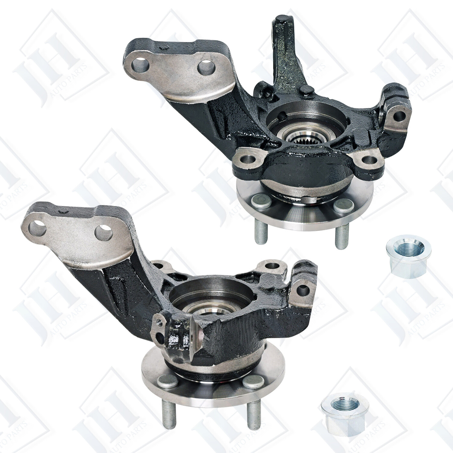 Pair Front LH & RH Wheel Bearing Hub Knuckle Assembly For 20132019