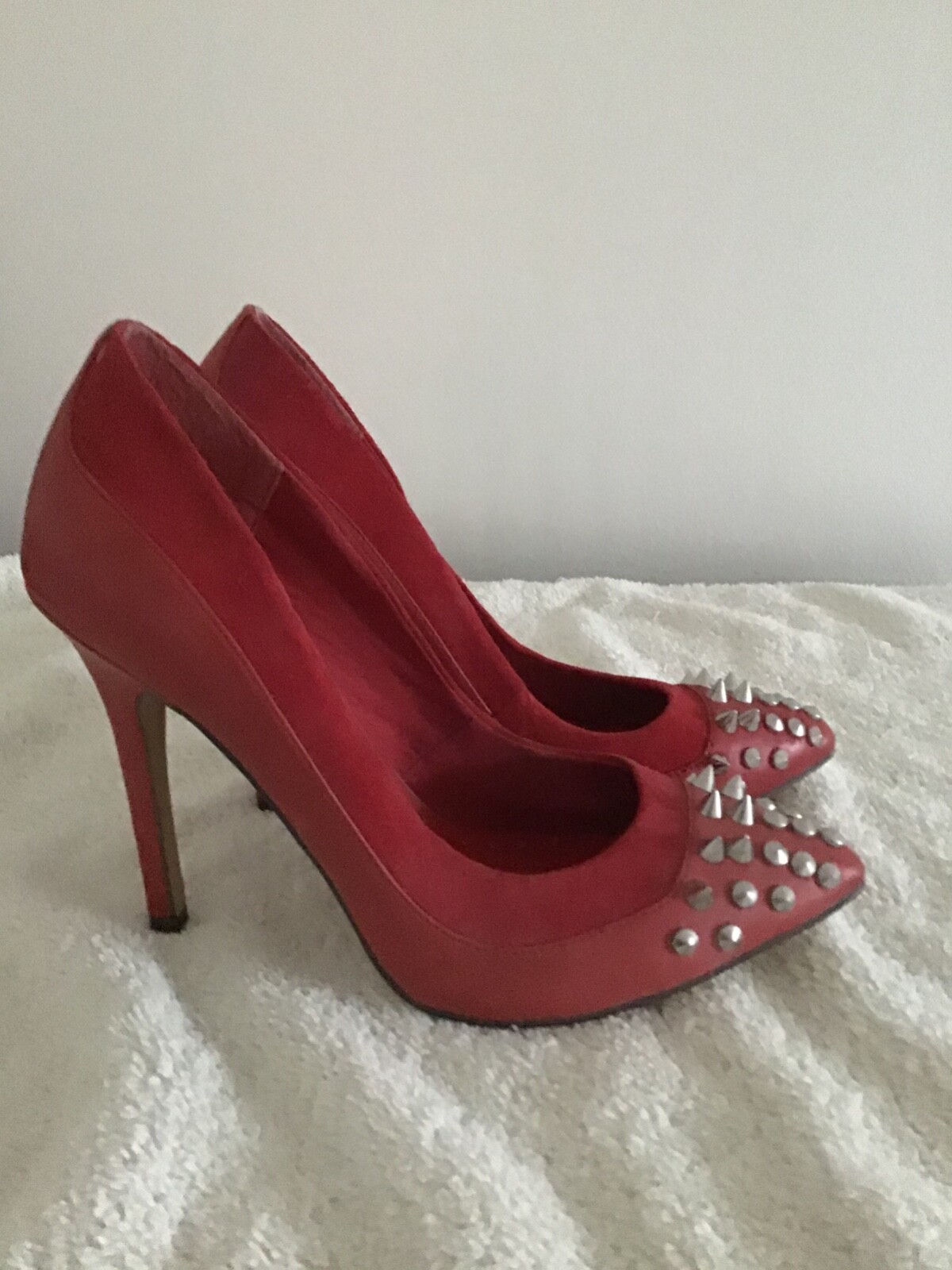 Ladies Red shoes Top Shop Size 6 image 2