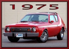 1975 AMC Gremlin Red, Toolbox -  Refrigerator Magnet, 42 MIL
