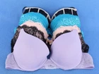 Simply Vera Adore Me n more Padded Push Up Demi Bra Bundle Lot Size 34B #C5664