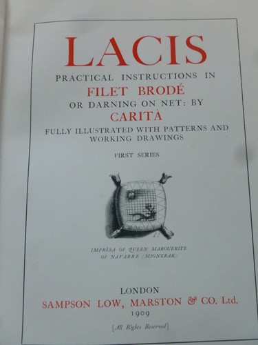 LACIS (Filet Brodé) von CARITÀ (1909) - Stopfmuster auf Netz - Spitze / Stickerei - Bild 3 von 21