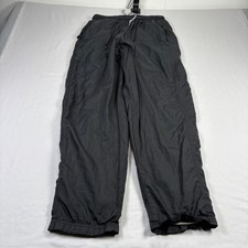 Vintage Nike Track Pants Mens Large Black Performance Stretch Lined 90s