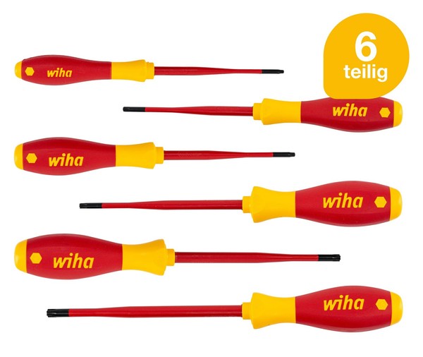 Wiha Schraubendreher Set Softfinish® Electric Slimfix Torx® Tamper Resistant-image