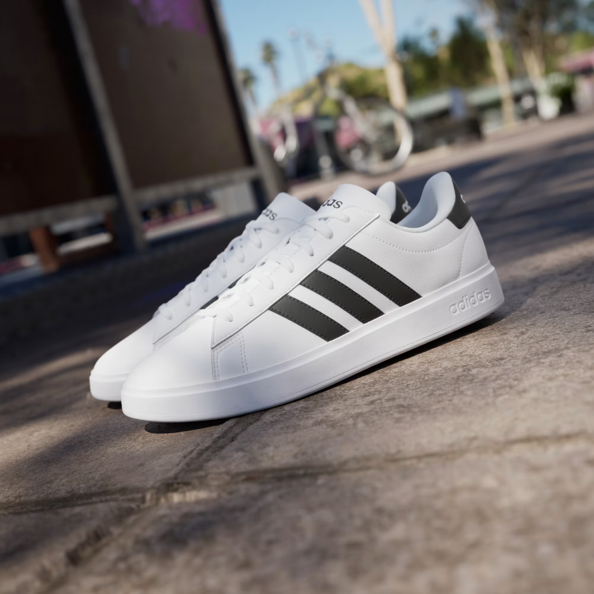 Size 11.5 - adidas Grand Court 2.0 White Black for sale online | eBay