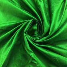 Green Silk Fabric Faux Dupioni Silk Fabric Gown Fabric For Bridal By The Yards