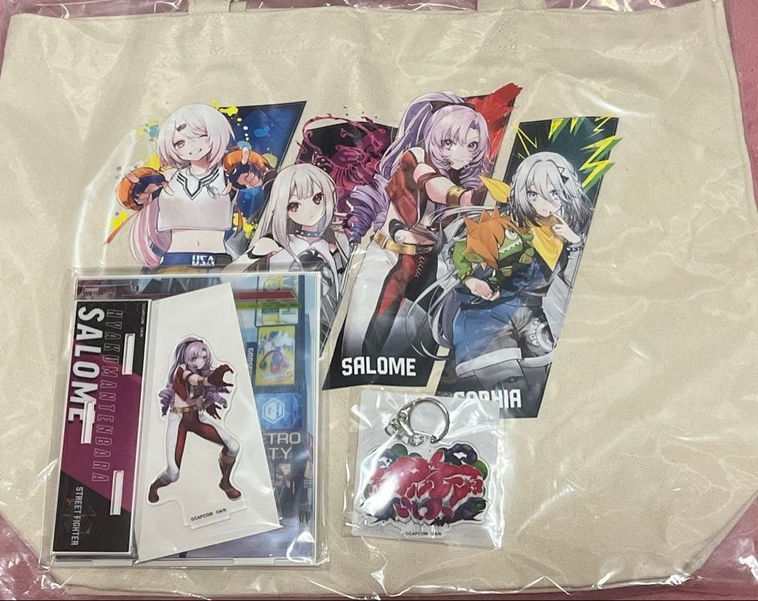 Ichihyakuman Amagahara Salome Street Fighter 6 Strike 6 Acrylic Stand Tote Bag