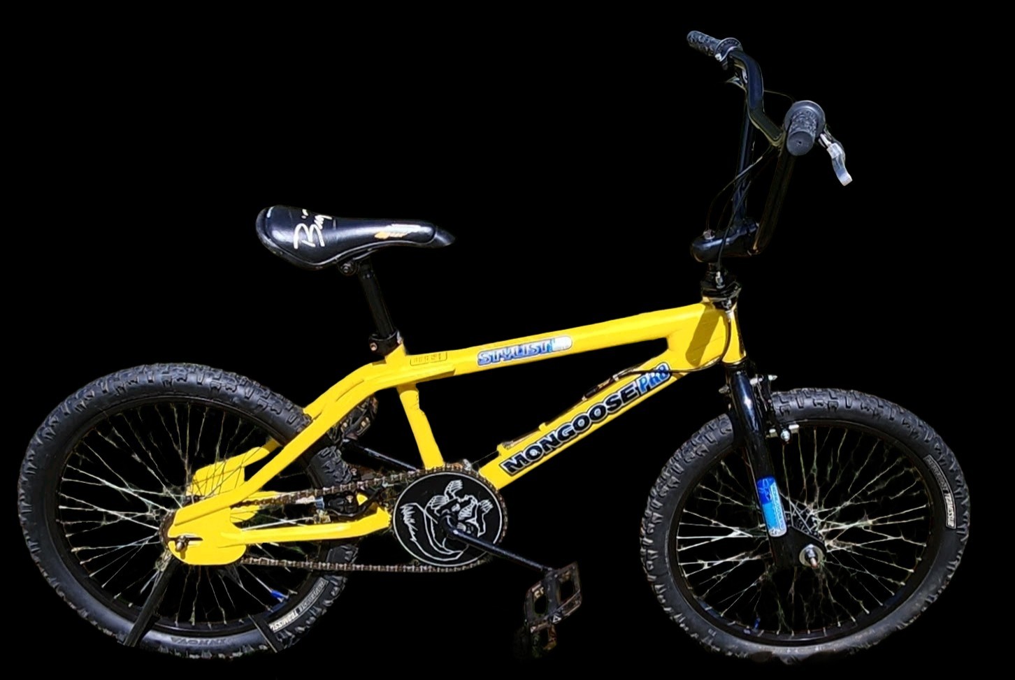 2001 Mongoose Stylist BMX Bike Yellow 25th Anniversary Exc. 