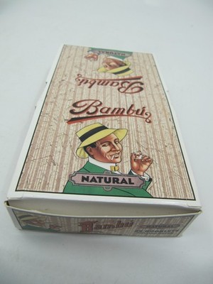 Bambu Full Box of Bambu Natural Cigarette Rolling Paper 1 1/4 /25 Booklet