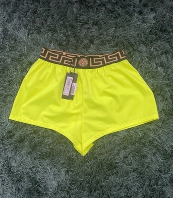 Versace Ladies Swim shorts Yellow Size 3 New Tagged £190