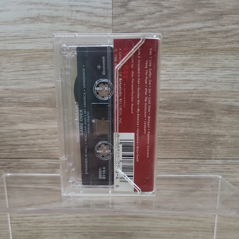 NUCLEAR ASSAULT Game Over; Cassette 1986 Combat Relativity Foto 2 de 4