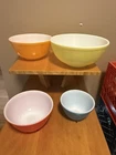 Pyrex Colors 404 Mixing Bowl Set 4 Piece 401 402 403 404 Vintage