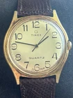 Vintage Timex Quartz Men’s Watch 36mm Dial England Gold Tone New Battery