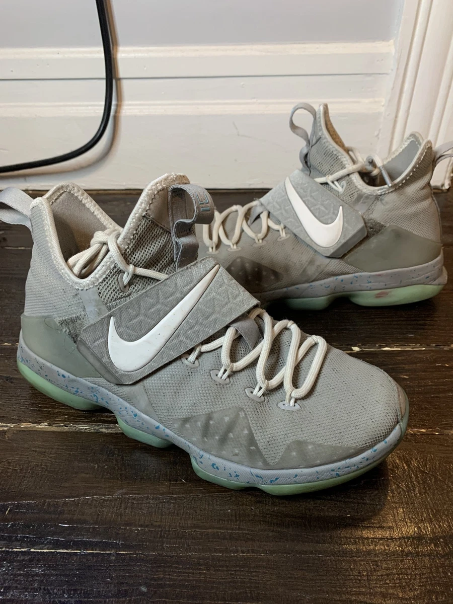 Nike LeBron 14 MAG//MATTE SILVER/GLOW-WHITE Size 8.5 - Nike LeBron 14 MAG - 852405-005 for sale online  main image 2