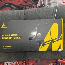 Maono AU-A04 Podcasting Microphone Kit USB Plug n Play w/ Boom Arm Stand 120 dB