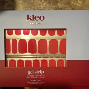 Kleo Kolor Gel Nail Polish Strips Spicy Red  32 Nail Strips