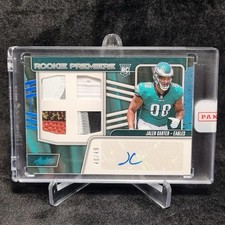 NFL Jalen Carter 2023 Panini Sealed Absolute Rookie Premiere Quad Patch Auto /49