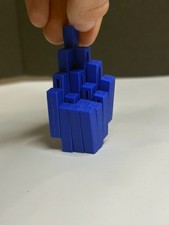 Blue brain teaser toy 
