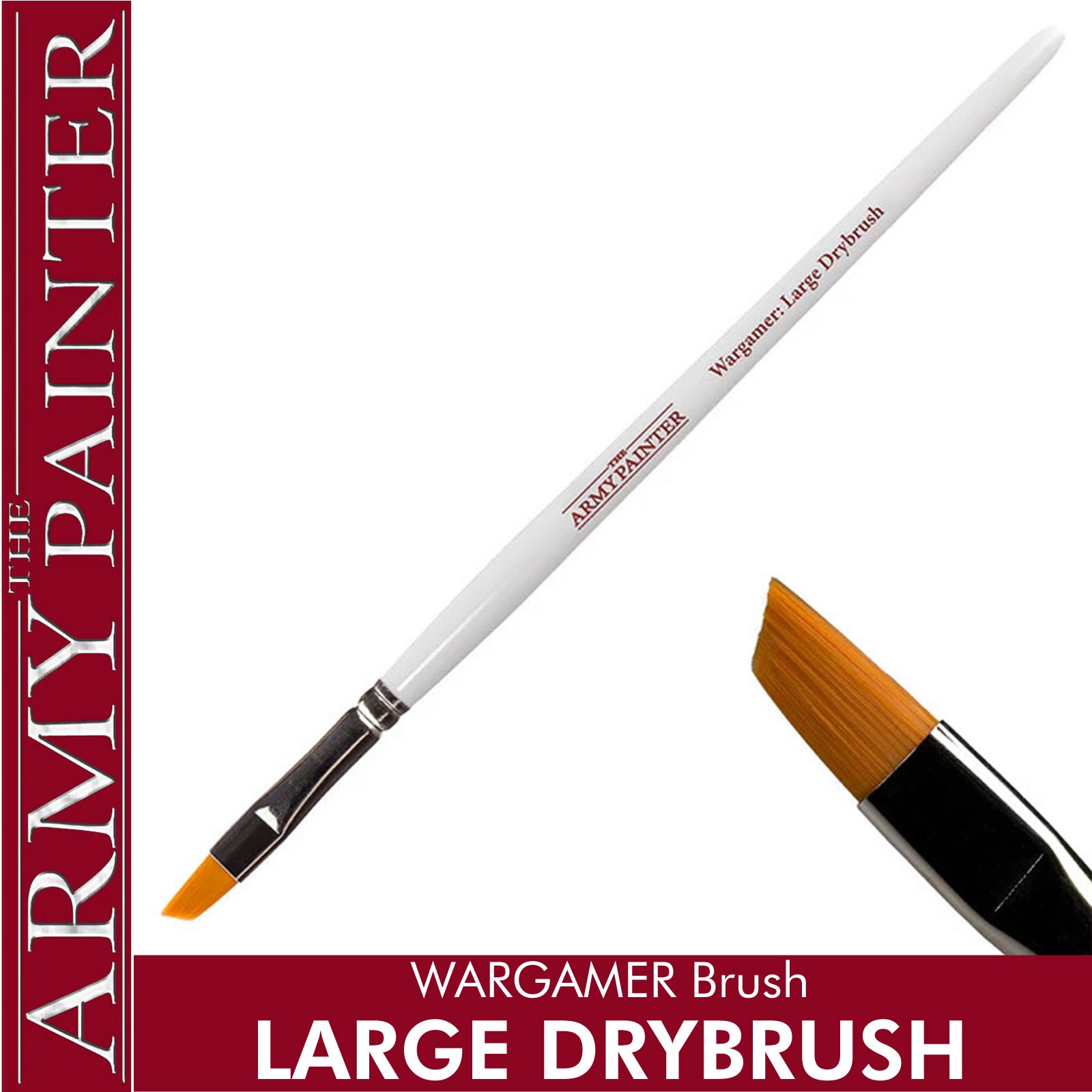Wargamer Brush LARGE DRYBRUSH 43 degree large Drybrush Army Painter BR7010P