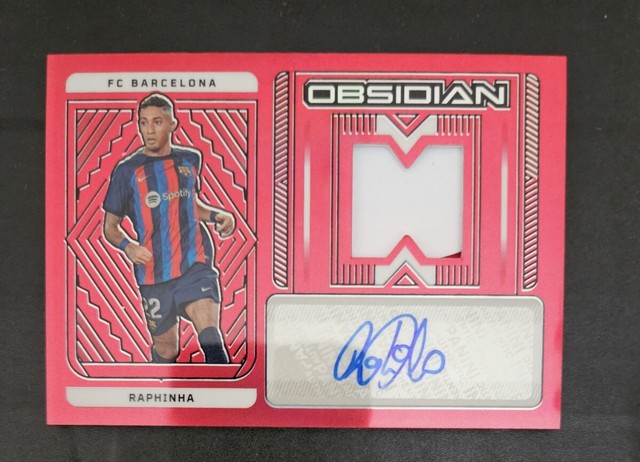 Raphinha Panini Obsidian Jersey Auto Rafinha Autograph 876628