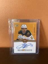 2023-24 Boston Bruins Centennial Bear Tracks Auto #BT-AG A.J. Greer
