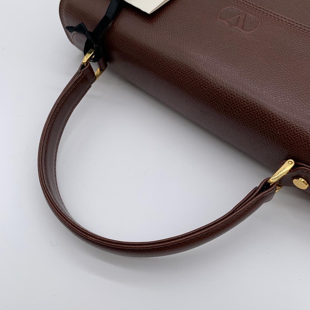 Valentino Garavani Leather Handbag Brown Top Handle Luxury Bag Women's Japan thumbnail 12