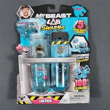 Mr Beast Lab Swarms Lab 5 Pack Ultra Rare Panther Shellz Screamshroom NEW Sealed