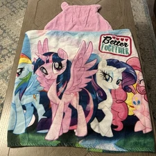 Hooded Towel Bathroom Beach My Little Pony Kids 24 x 50 Rainbow 🌈