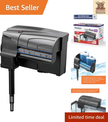 High Flow QuietFlow LED PRO 75 Power Filter for Freshwater & Saltwater Aquariums