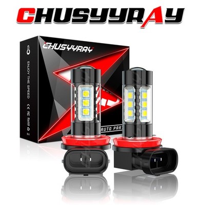 2* LED Fog Light Bulb H11 High Power Driving Lamps White Foglight Bulbs Kit