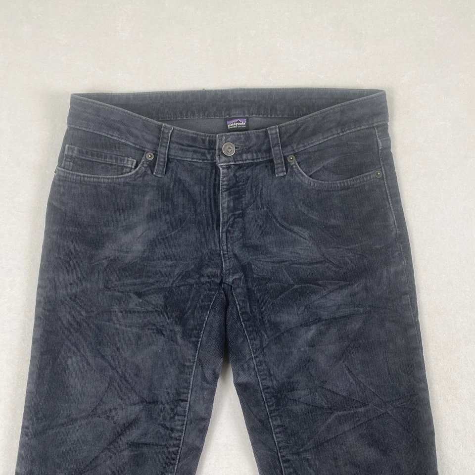 Pantalones de pierna recta Patagonia negros de pana de algodón orgánico Foto 3 de 4