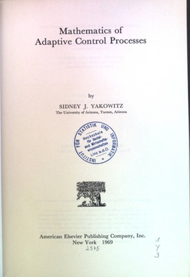 Mathematics of Adaptive Control Processes. Modern Analytic and Computational Met