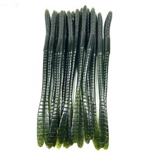 15 Hand Poured 8” Spade Tail Plastic Worms. “Watermelon Seed”