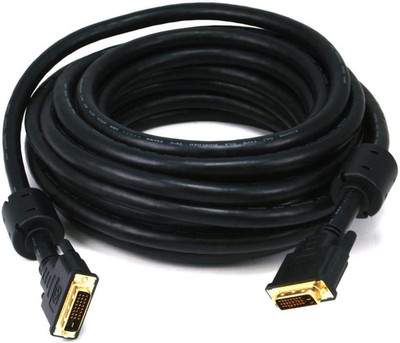 35Ft 24AWG CL2 Dual Link DVI-D Cable - Black