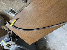 1955 Plymouth Savoy 4 Door LH Rear Lower Back Glass To Body Trim #2 