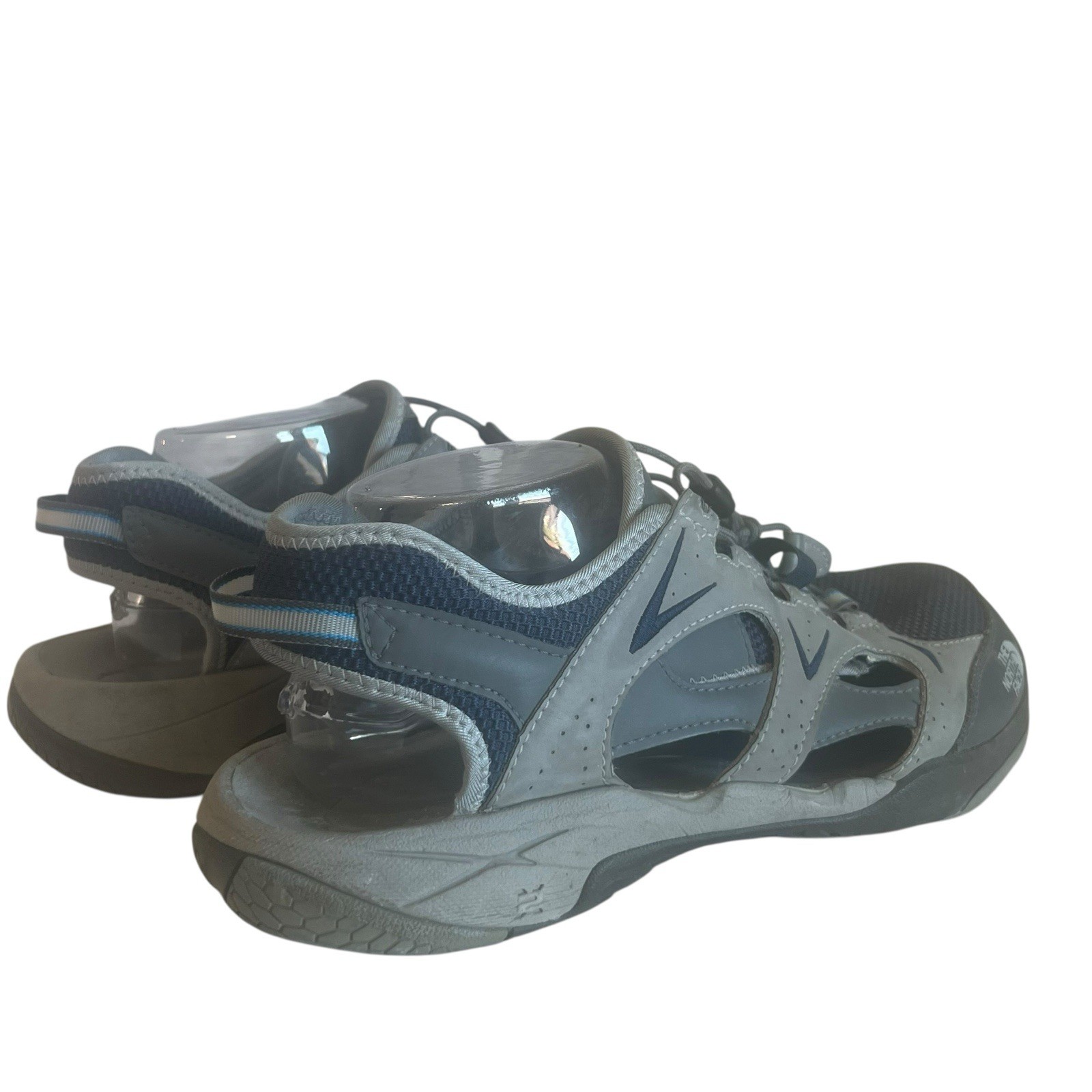 Mens The North Face Sandals Water Shoes Size 10.5 Grey & Navy thumbnail 4