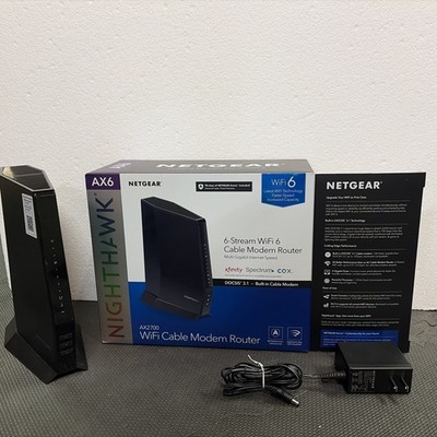 NETGEAR CAX30 AX2700 Nighthawk DOCSIS 3.1 2.7Gbps WiFi Cable Modem Router