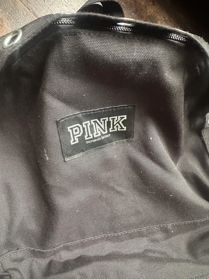 Victoria's Secret розовый рюкзак женщин один размер черный люверс панк сумка для ноутбука - Изображение 3 из 4