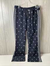 Tommy Hilfiger Navy Blue Belted Dress Pants Paisley Women  s 6 NEW WITH TAGS