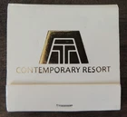 Vintage CONTEMPORARY RESORT WALT DISNEY WORLD UNSTRUCK MATCHBOOK