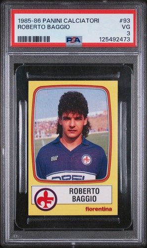 Roberto Baggio #93 — 1985 soccer card