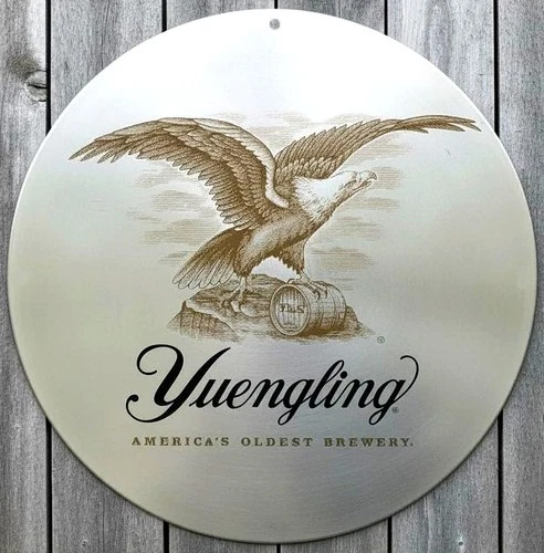 Yuengling Premium Beer 8" Diameter Vintage Novelty Metal Sign Made In USA New!